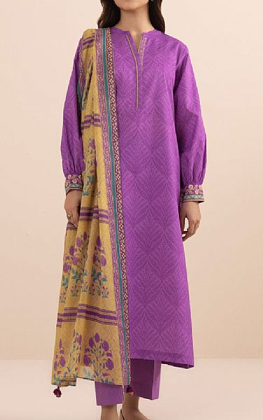 Sapphire Purple Lawn Suit | Pakistani Lawn Suits- Image 1