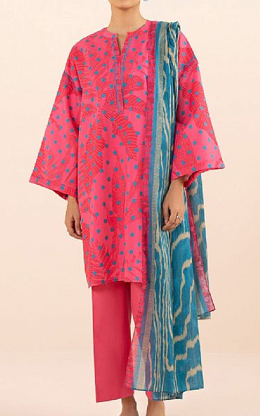 Sapphire Hot Pink Lawn Suit | Pakistani Lawn Suits- Image 1