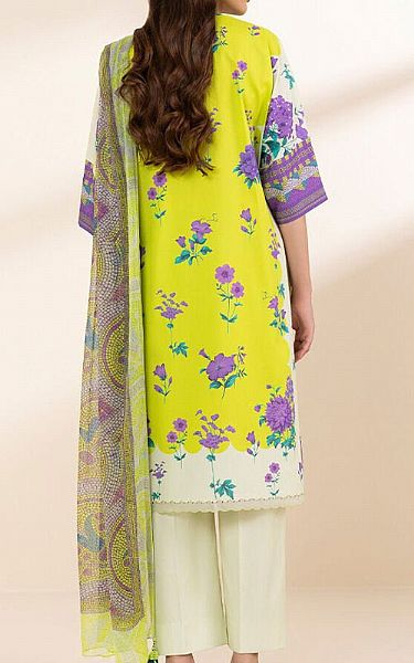 Sapphire Lime Yellow Lawn Suit | Pakistani Lawn Dress in USA- Image 2