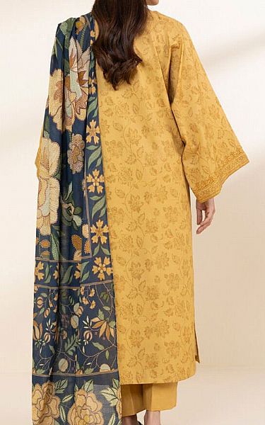 Sapphire Yellow Lawn Suit (2 Pcs) | Pakistani Lawn Dress in USA- Image 2
