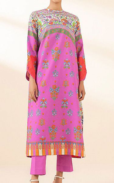 Sapphire Fuchsia Pink Lawn Suit (2 Pcs) | Pakistani Lawn Dress in USA- Image 1
