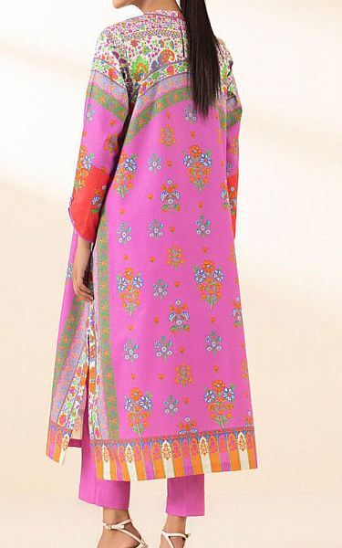 Sapphire Fuchsia Pink Lawn Suit (2 Pcs) | Pakistani Lawn Dress in USA- Image 2