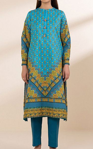 Sapphire Dark Turquoise Lawn Suit (2 Pcs) | Pakistani Lawn Dress in USA- Image 1