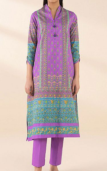 Sapphire Purple Lawn Suit (2 Pcs) | Pakistani Lawn Dress in USA- Image 1