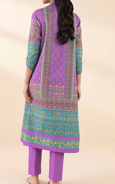 Sapphire Purple Lawn Suit (2 Pcs) | Pakistani Lawn Dress in USA- Image 2
