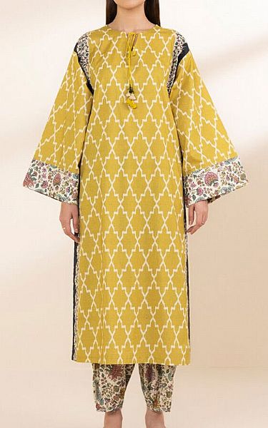 Sapphire Mustard Lawn Suit (2 Pcs) | Pakistani Lawn Dress in USA- Image 1