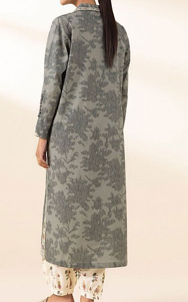 Sapphire Grey Lawn Suit (2 Pcs) | Pakistani Lawn Dress in USA- Image 2