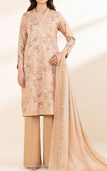 Sapphire Peach Lawn Suit | Pakistani Lawn Dress in USA- Image 1