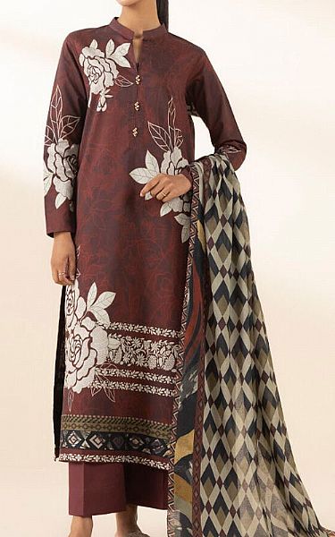 Sapphire Maroon Lawn Suit | Pakistani Lawn Dress in USA- Image 1