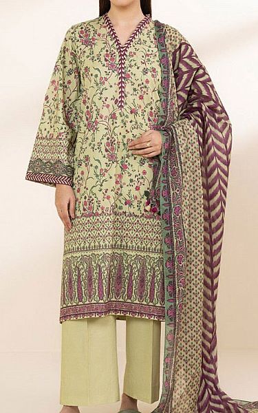 Sapphire Ivory Green Lawn Suit | Pakistani Lawn Dress in USA- Image 1