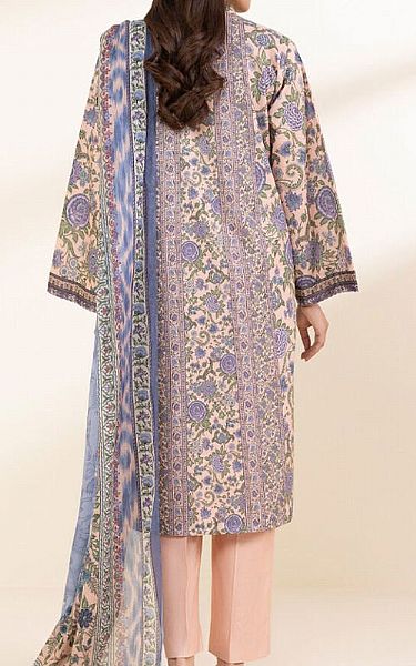 Sapphire Pink/Blue Lawn Suit | Pakistani Lawn Dress in USA- Image 2