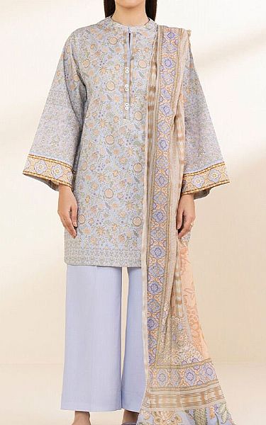 Sapphire Cadet Grey Lawn Suit | Pakistani Lawn Dress in USA- Image 1