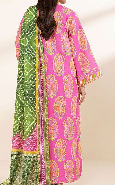 Sapphire Pink Lawn Suit | Pakistani Lawn Dress in USA- Image 2