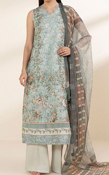 Sapphire Turquoise Lawn Suit | Pakistani Lawn Dress in USA- Image 1