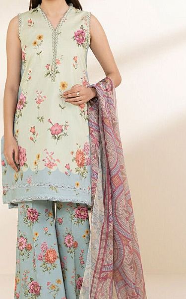 Sapphire Light Green Lawn Suit | Pakistani Lawn Dress in USA- Image 1