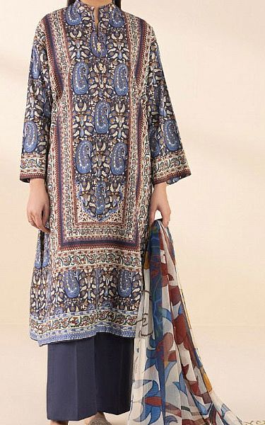 Sapphire Blueberry Lawn Suit | Pakistani Lawn Dress in USA- Image 1