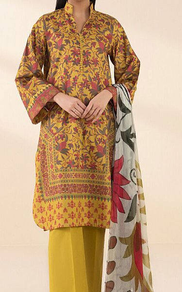 Sapphire Mustard Lawn Suit | Pakistani Lawn Dress in USA- Image 1