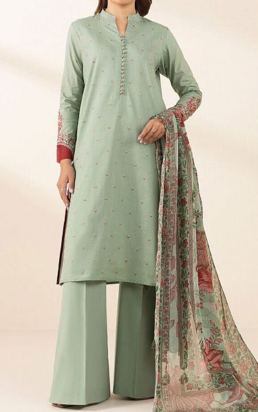 Sapphire Mint Green Lawn Suit (2 Pcs) | Pakistani Lawn Dress in USA- Image 1