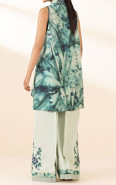 Sapphire Teal Lawn Suit (2 Pcs) | Pakistani Lawn Dress in USA- Image 2