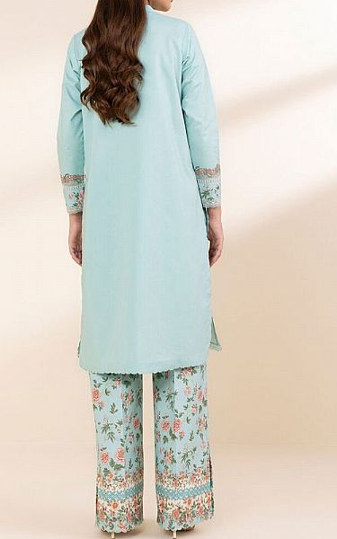Sapphire Light Turquoise Lawn Suit (2 Pcs) | Pakistani Lawn Dress in USA- Image 2