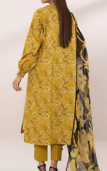 Sapphire Mustard Lawn Suit (2 pcs) | Pakistani Lawn Suits- Image 2