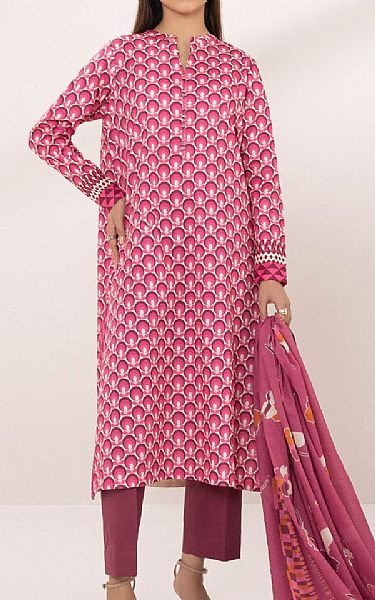 Sapphire Pink Lawn Suit (2 pcs) | Pakistani Lawn Suits- Image 1