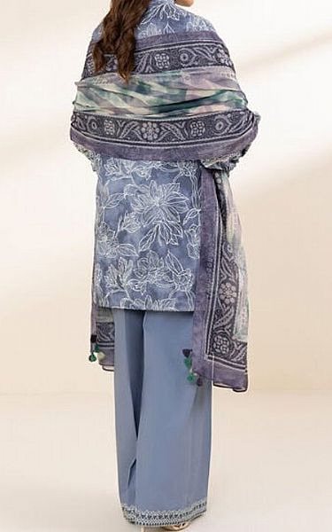 Sapphire Bluish Grey Lawn Suit (2 pcs) | Pakistani Lawn Dress in USA- Image 2