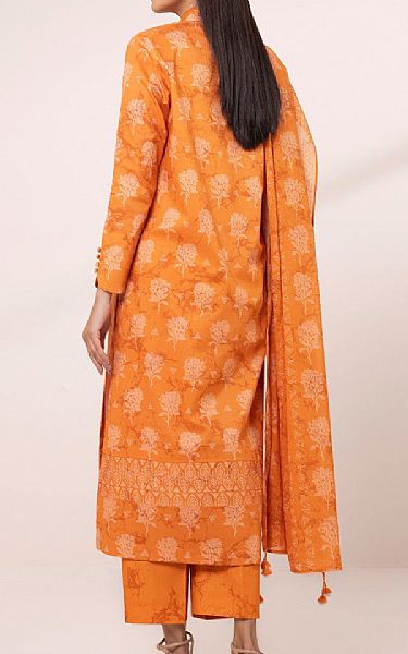 Sapphire Orange Lawn Suit | Pakistani Lawn Suits- Image 2