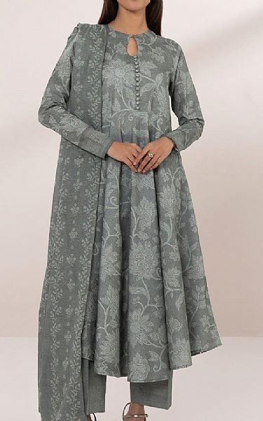 Sapphire Grey Lawn Suit | Pakistani Lawn Suits- Image 1