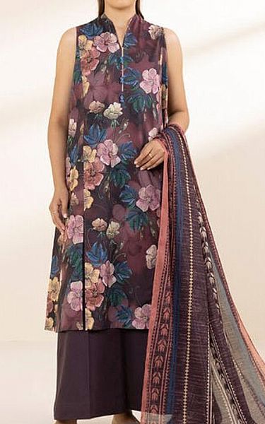 Sapphire Brown Lawn Suit | Pakistani Lawn Dress in USA- Image 1