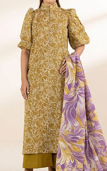 Sapphire Mustard/Off White Lawn Suit | Pakistani Lawn Dress in USA- Image 1