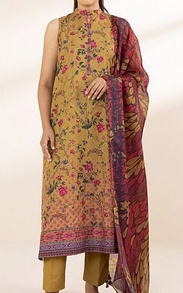 Sapphire Olive Lawn Suit (2 pcs) | Pakistani Lawn Dress in USA- Image 1