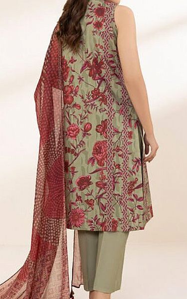 Sapphire Pistachio Green Lawn Suit (2 pcs) | Pakistani Lawn Dress in USA- Image 2
