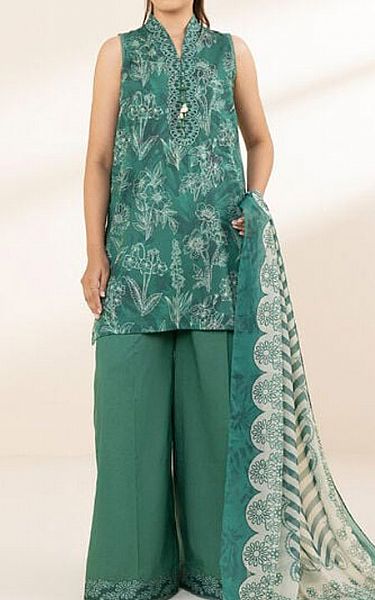Sapphire Viridian Green Lawn Suit (2 pcs) | Pakistani Lawn Dress in USA- Image 1