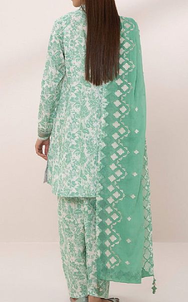 Sapphire Mint Green/White Lawn Suit | Pakistani Lawn Suits- Image 2