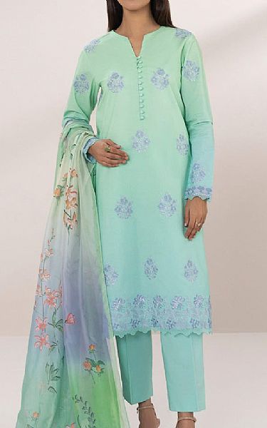 Sapphire Mint Green Lawn Suit | Pakistani Lawn Suits- Image 1