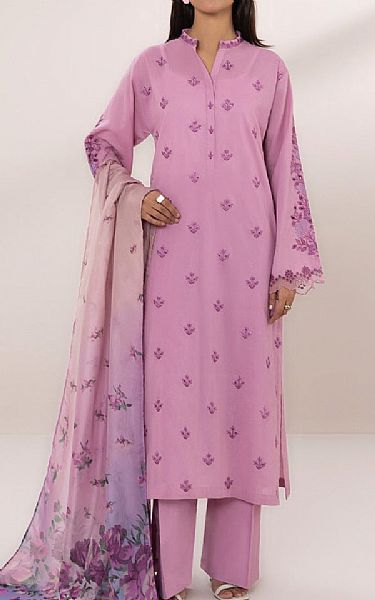 Sapphire Mauve Cambric Suit | Pakistani Lawn Suits- Image 1