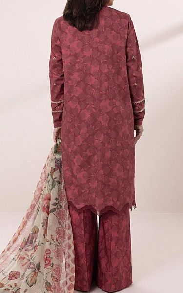 Sapphire Wine Dobby Suit | Pakistani Lawn Suits- Image 2