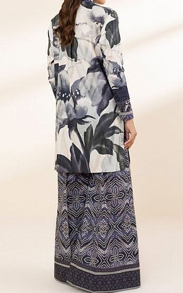 Sapphire Black/Off White Lawn Suit (2 pcs) | Pakistani Lawn Dress in USA- Image 2