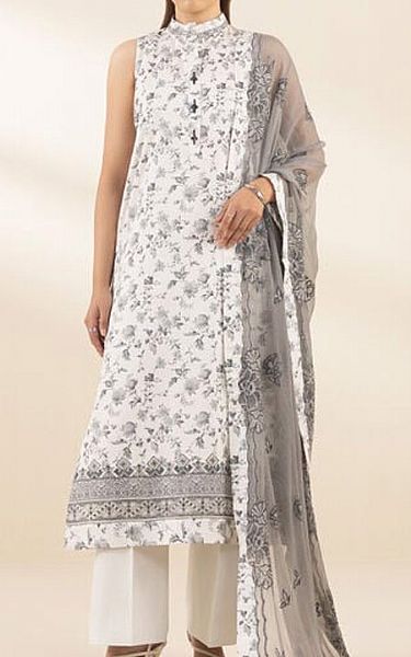 Sapphire Off White Cotton Suit | Pakistani Lawn Dress in USA- Image 1