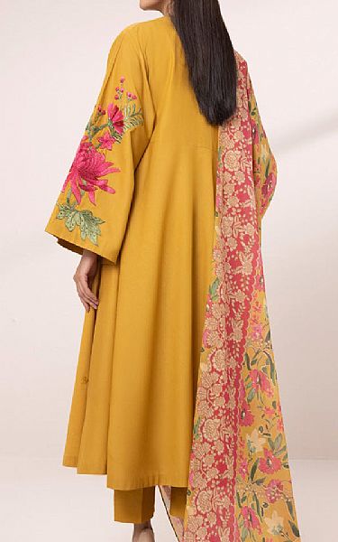 Sapphire Mustard Cambric Suit | Pakistani Lawn Suits- Image 2