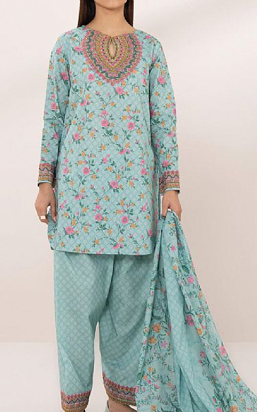 Sapphire Aqua Lawn Suit | Pakistani Lawn Suits- Image 1