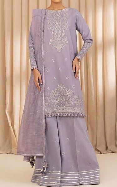 Sapphire Lilac Cotton Suit | Pakistani Lawn Dress in USA- Image 1