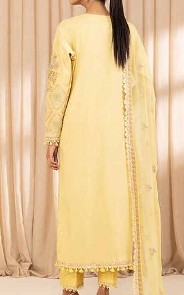 Sapphire Pale Yellow Lawn Suit | Pakistani Lawn Dress in USA- Image 2
