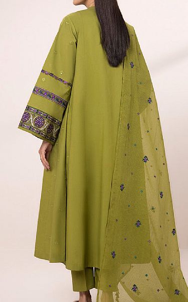 Sapphire OIive Green Lawn Suit | Pakistani Lawn Suits- Image 2