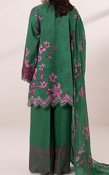 Sapphire Bottle Green Lawn Suit | Pakistani Lawn Suits- Image 2