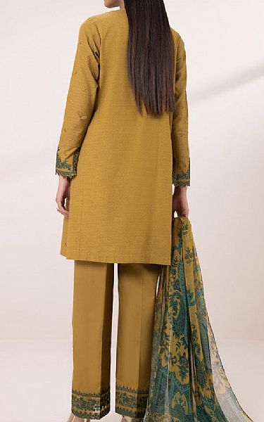 Sapphire Satin Sheen Gold Dobby Suit | Pakistani Lawn Suits- Image 2