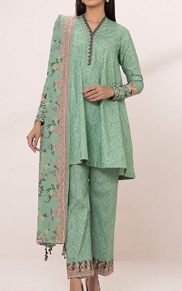 Sapphire Summer Green Lawn Suit | Pakistani Lawn Suits- Image 1