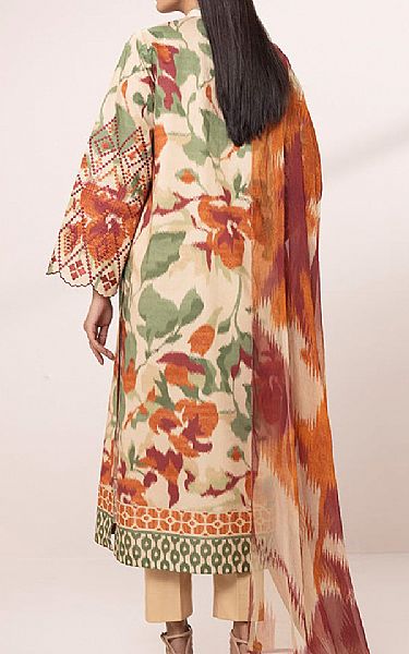 Sapphire Ivory/Multi Lawn Suit | Pakistani Lawn Suits- Image 2