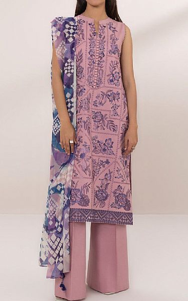 Sapphire Faded Pink Lawn Suit | Pakistani Lawn Suits- Image 1